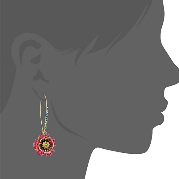 Sleak rose earrings - Picture 2 of 3